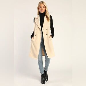 Lulus sleeveless trench coat